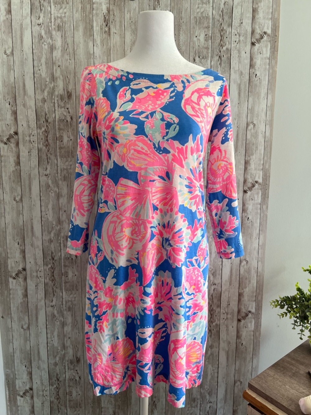 Lilly Pulitzer Noelle Dress Bay Dreaming Coral Resort beach Preppy Dress Size XS